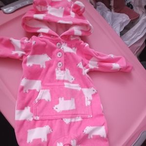 Pink Polar Bear Onesie